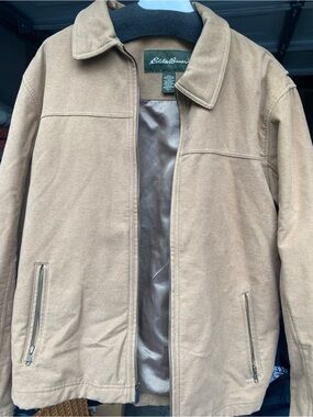 Eddie Bauer Light Brown Zip Jacket